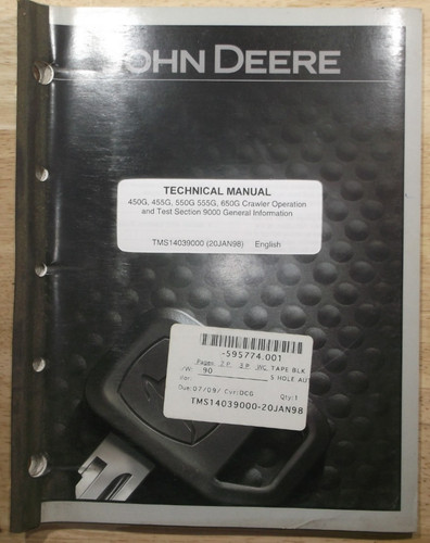John deere tm1403 manuel - deere,
