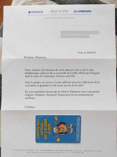 Carte téléphonique collector