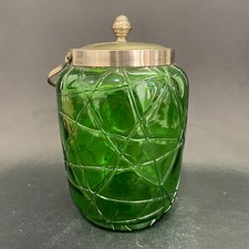 Pot à biscuits en verre vert