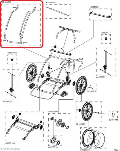 Thule frame tube chassis - chassis, cx2