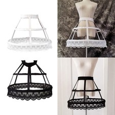 Femmes 2 cerceaux sacoche jupon jupe cage à oiseaux sous-jupe pour robe de