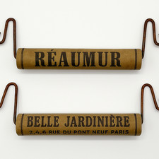 Lot of 2 Antique Advertising Handles - Réaumur & La Belle Jardinière, Paris