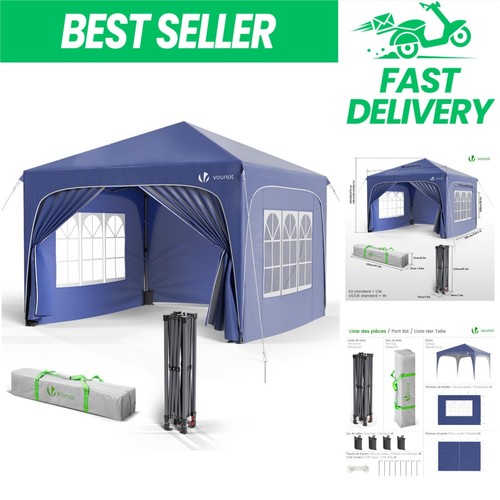 Tonnelle jardin 3x3m - de,