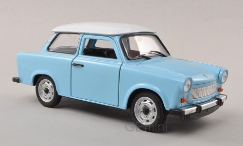 Trabant 601 bleu blanc 24 - trabant,