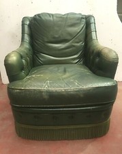 Fauteuil Napoléon III en cuir