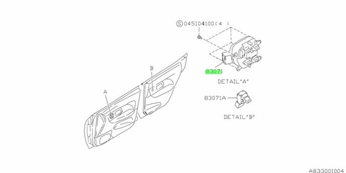 Oem switch power window - window, main