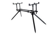 Mostal 4-Bein Aluminium Rod-Pod Support pour Canne à Pêche 3 Incl. Sac