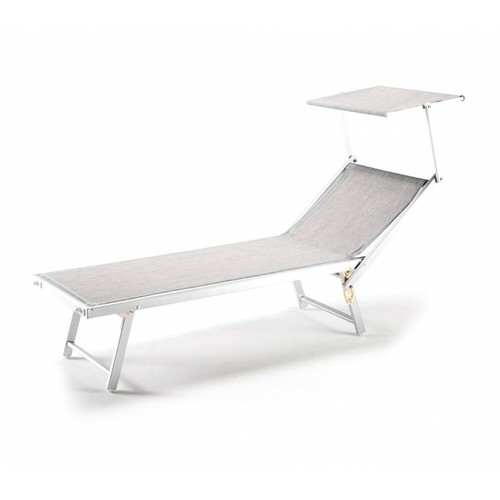 Chaise longue gris - , en