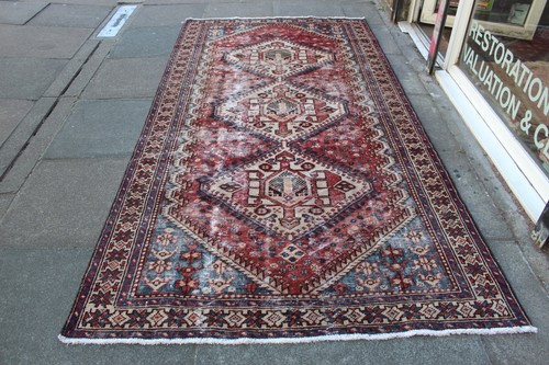 Tapis oriental laine rouge - oriental,