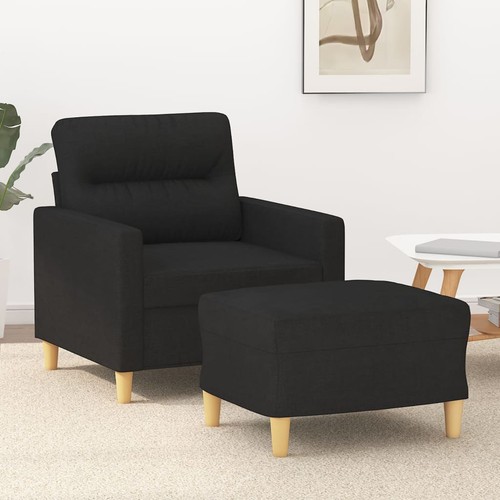 Fauteuil avec repose pied noir - fauteuil,