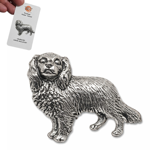 King charles spaniel pin badge - king,