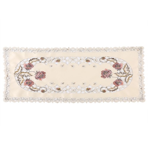Nappe brodée florale - nappe,