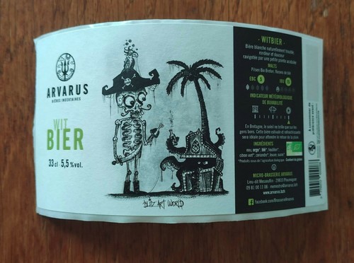 étiquette bière neuve - Étiquette, de