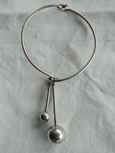 Bracelet vintage argent massif - bracelet,