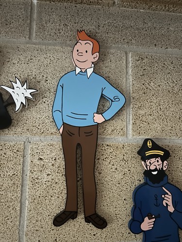 Déco bois murale - en, tintin