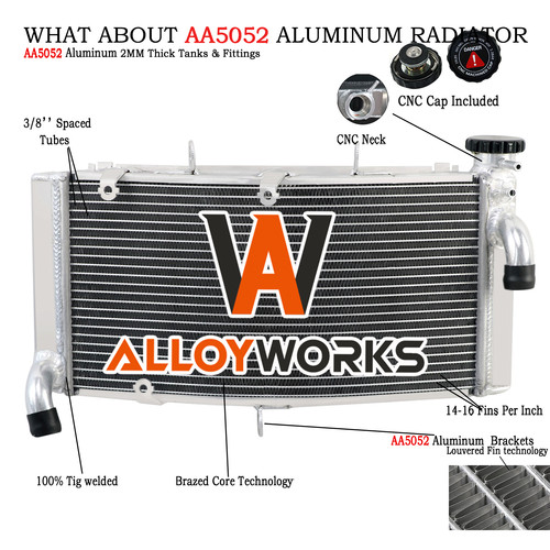Aluminium radiateur pour - pour, honda