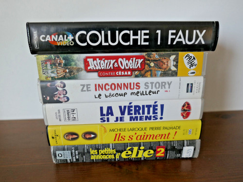 Lot cassettes vhs humour - cassettes,