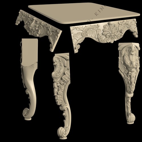 Stl models the table - the, for