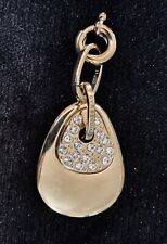 DYRBERG KERN OF DENMARK AKAGERA COLLECTION STAINLESS STEEL GOLD PLATED PENDANT 