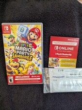 Super Mario Party Jamboree with 3 Months of Nintendo Switch Online Adult Owned