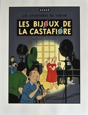 HERGÉ .TINTIN . SÉRIGRAPHIE - " LES BIJOUX DE LA CASTAFIORE "