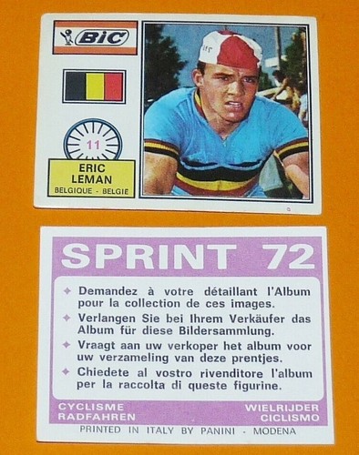 Panini sprint cyclisme - sprint, 1972