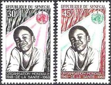 Timbres Santé Médecine OMS