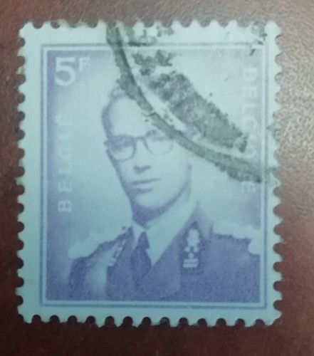Timbre belgique roi - timbre, baudouin