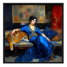 🌴✨ Exposition Osmose Gallery Bruxelles - Voyage en Bleu - 30x30 cm