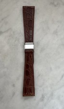 Bralux watch strap 21 mm brown crocodile leather ref J162