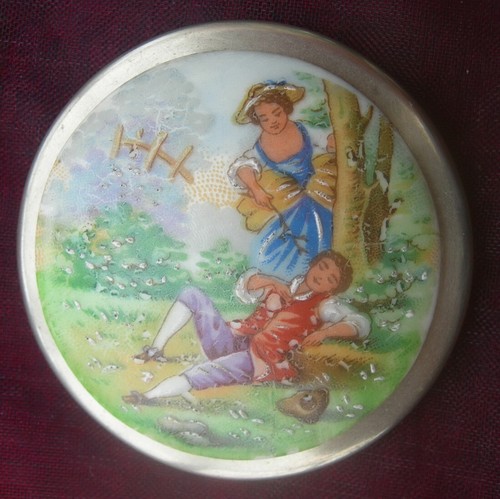 Vintage broche porcelaine - broche, de