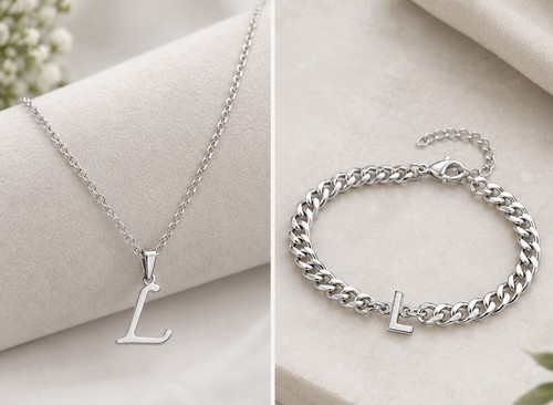 Collier avec pendentif lettre