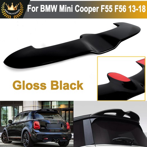 Black rear window roof spoiler - black,