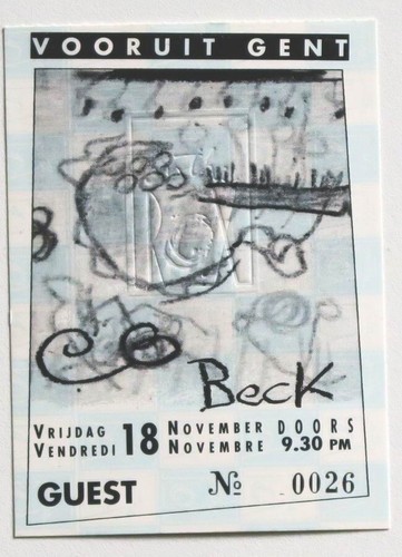 Beck billet concert ticket - concert,