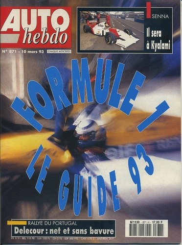 Auto hebdo 871 03 1993 - hebdo, n°871