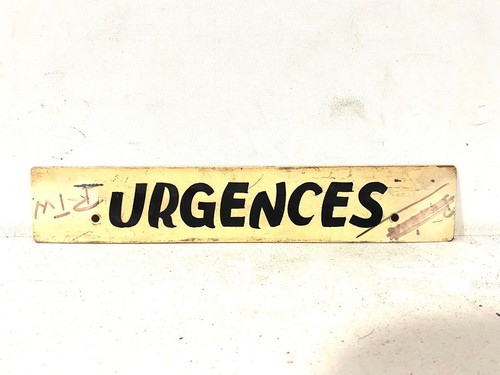 Ancienne petite plaque - , en