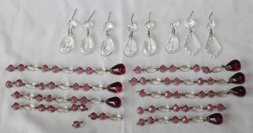 Lot pampilles verre - verre, de