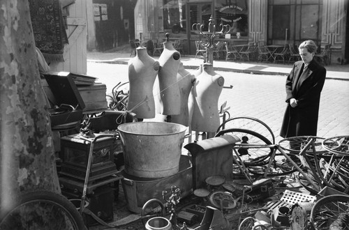 Paris 1950 puces brocante - c.,