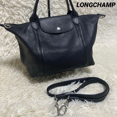 Longchamp pliage cuir m - longchamp,