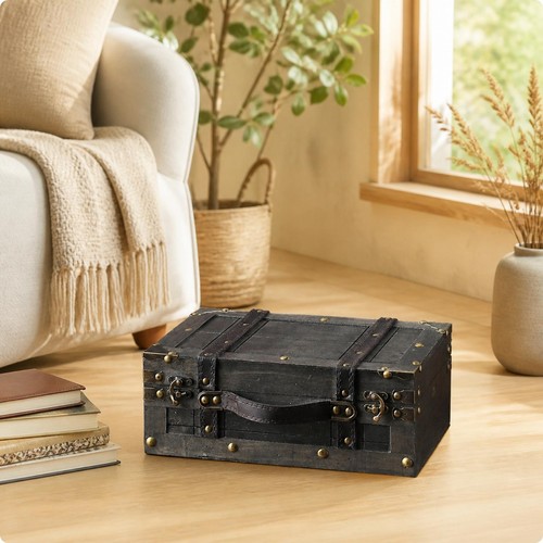 Coffre rangement vintage en - de,