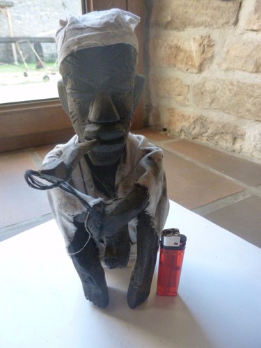 Fumeur pipe bois afrique - de, en