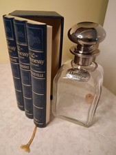 VtG Hennessy Cognac with bottle Library Blue Tome/Silver Top 1980s Very Rare  R4