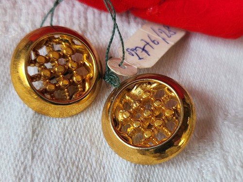 Duo boutons vintage métal - duo,