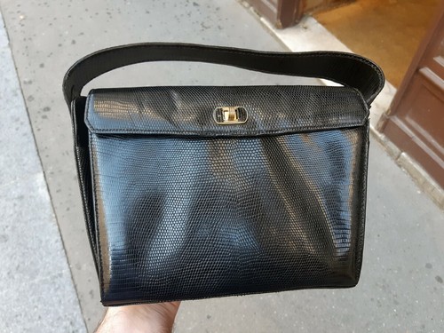 Sac main vintage lézard - main,
