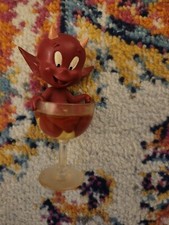 Extremely Rare! Hot Stuff in Glass Hot Tub Demons Merveilles Figurine Statue