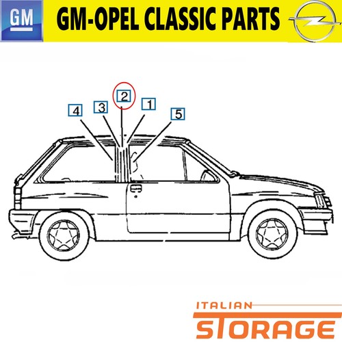 Opel nova autocollant noir - opel,