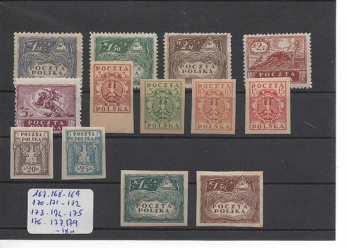 Pologne série 167 180 - pologne, ,