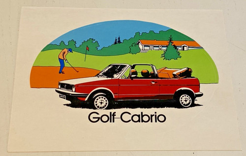 Auto collant wolkswagen golf - auto,