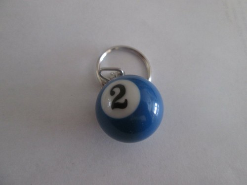 Porte clé boule - porte, billard