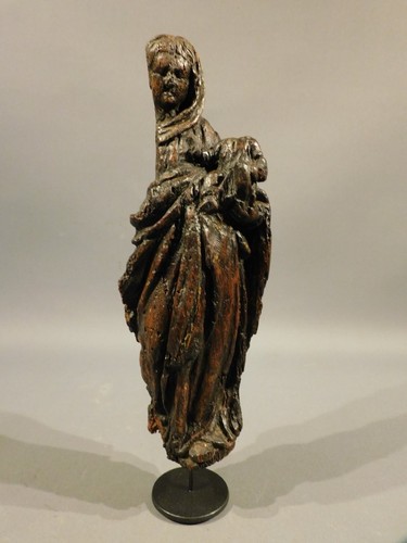 Statue vierge enfant en - et,